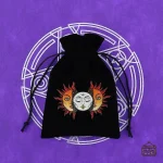 Sac à dés élégant en velours pour tarot