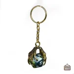 Porte-clé D20 inspiré par les griffes de dragon