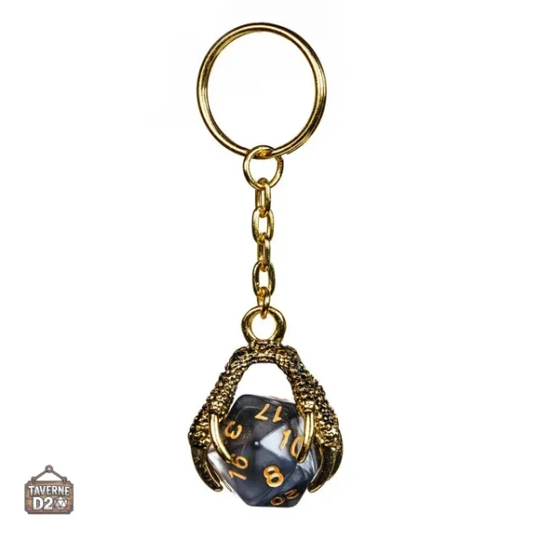 Accessoire de jeu D20 avec design de griffes