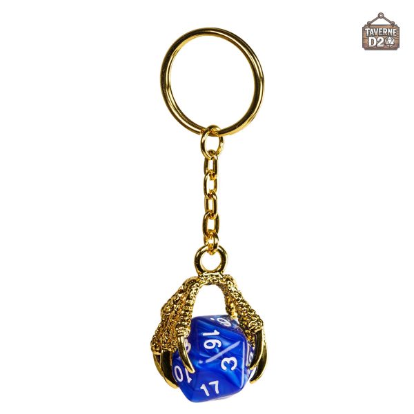 Porte-clé avec motif griffes de dragon D20