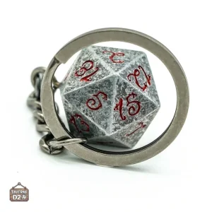 Porte-clés D20 métal pour une touche ludique à votre trousseau
