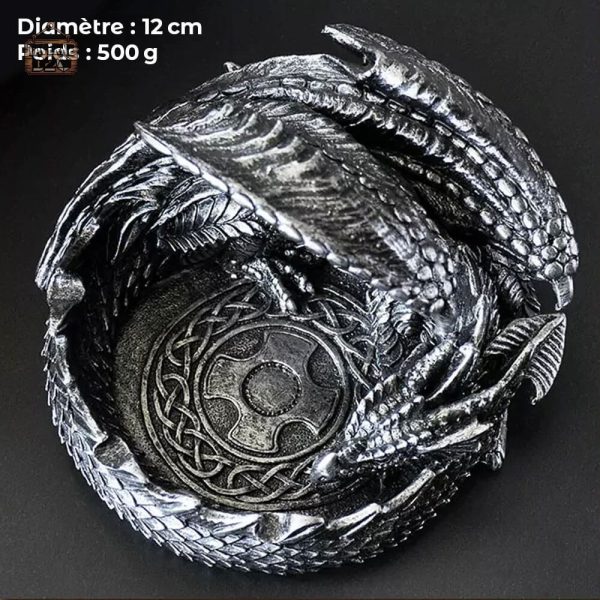 Rangement stylé pour dés avec motif de dragon
