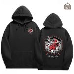Pull JDR avec motif de bois et lance, style unique et original