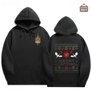 Pull DnD design festif pour joueurs de jeux de rôle