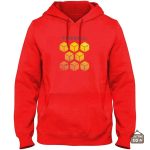 Pull créatif DND avec design de boule de feu