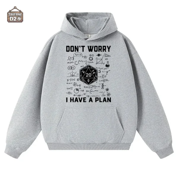 Pull JDR avec message motivant "J'ai un plan