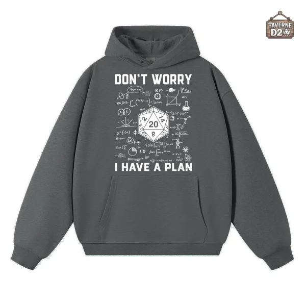 Pull JDR avec inscription humoristique "J'ai un plan