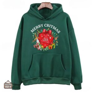 Pull de Noël JDR, design amusant et chaleureux