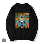 Pull JDR sans capuche MJ Chat, style décontracté pour gamers
