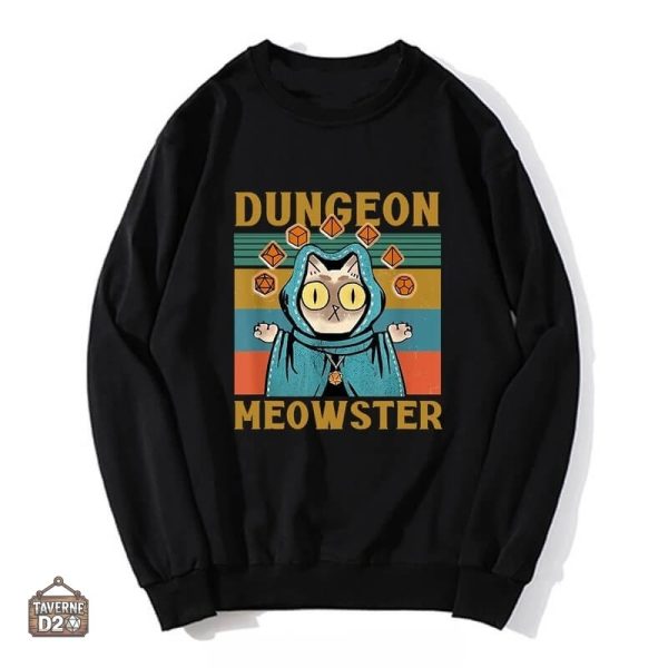 pull-jdr-sans-capuche-mj-chat-1 Pull JDR sans capuche MJ Chat, style décontracté pour gamers