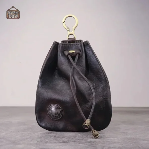 Sac à dés en cuir synthétique pour RPG