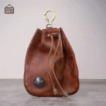 Bourse à dés au style rétro en simili cuir