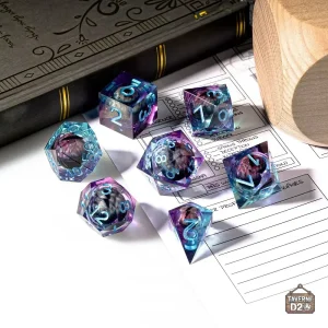 Set de dés Noyau Liquide violet