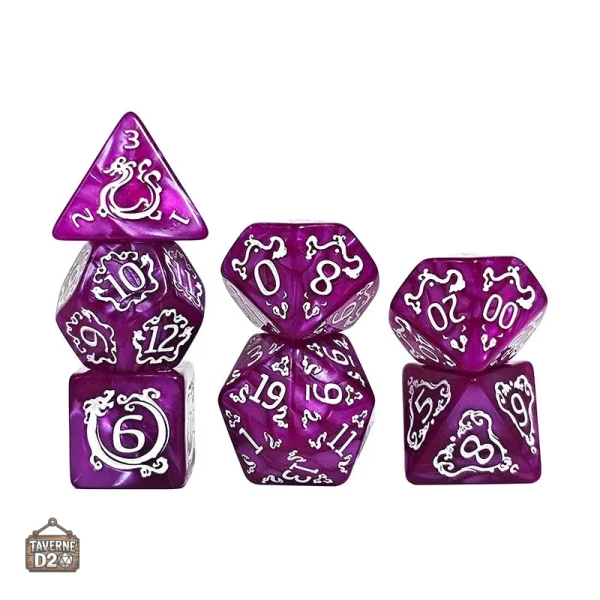 Dés pour jeux de rôle avec thème Ouroboros