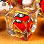 Dés Pokeball colorés pour vos jeux de société