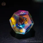 Dés en verre, éclat et reflets fascinants