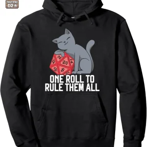 Sweat Donjons & Dragons avec motif Chat et D20