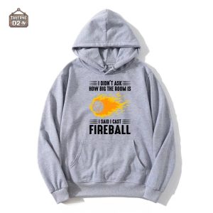 Vêtement JDR inspiré de la magie avec motif Boule de Feu