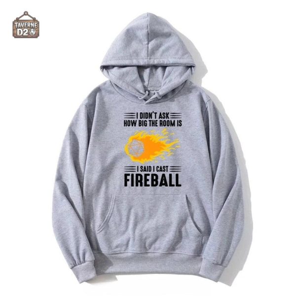 Vêtement JDR inspiré de la magie avec motif Boule de Feu