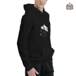 Sweat pour jeux de rôle avec chaton et dés colorés