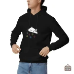 Sweat JDR avec illustration de chaton et dés