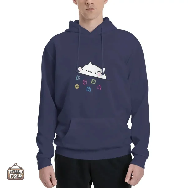 Sweat confortable pour amateurs de chats et JDR