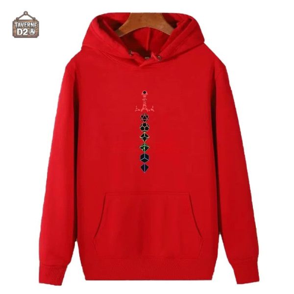 Sweat à capuche inspiré des jeux de rôle et d'aventure
