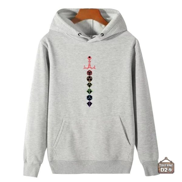 Pull JDR avec design épée pour les fans de jeux de société