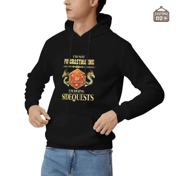 Sweat-shirt avec motifs liés aux quêtes de JDR