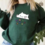 Design amusant de chaton sur un sweat JDR
