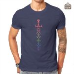 Tee shirt JDR avec design épée pour passionnés de fantasy