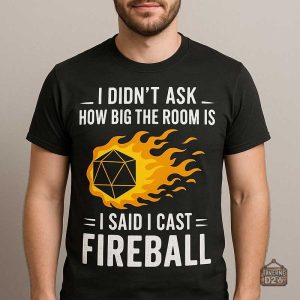 Tee-Shirt JDR - Boule de Feu pour les passionnés de jeux de rôle