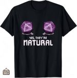 T-shirt JDR Doubles D20 Naturels pour passionnés de jeux de rôle