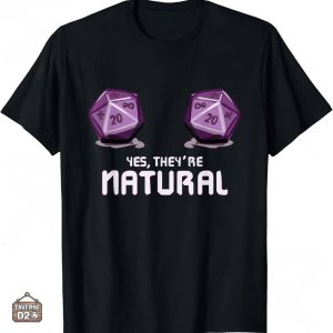 T-shirt JDR Doubles D20 Naturels pour passionnés de jeux de rôle