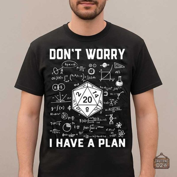 t-shirt-jdr-j-ai-un-plan-1 Tee-Shirt JDR - J'ai un plan, design amusant et original