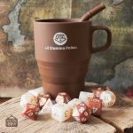 Tasse à café JDR avec set de dés "Café & Sucre