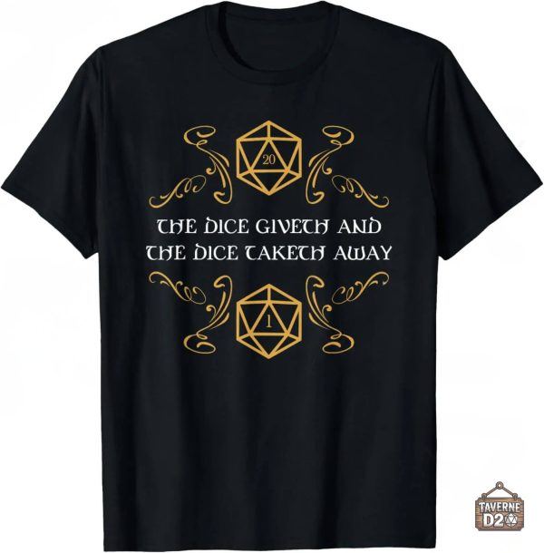 tee-shirt-jdr-d20-decide-1 Tee-Shirt JDR - Le D20 Décide