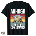 Tee-Shirt JDR - Jet de concentration pour passionnés de jeux