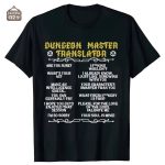 Tee-Shirt JDR - Langage du MJ pour passionnés de jeux de rôle