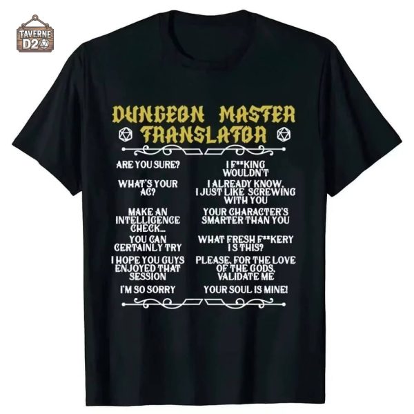 tee-shirt-jdr-langage-mj-1 Tee-Shirt JDR - Langage du MJ pour passionnés de jeux de rôle