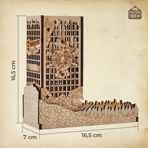 Tour à dés en bois pour jeux de société
