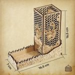 Accessoire de jeu : Tour à dés en bois