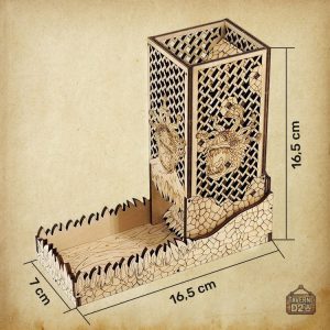 Accessoire de jeu : Tour à dés en bois