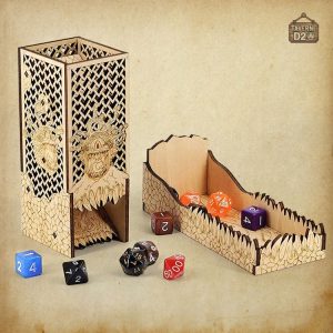 Tyrannœil : élégante tour à dés en bois