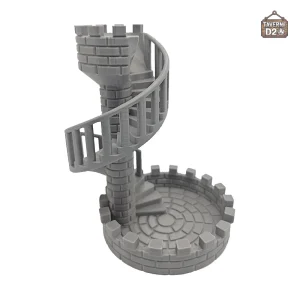 Élégante tour à dés en forme d'escalier pour jeux