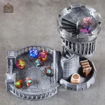 Accessoire de jeu : Tour à dés vintage