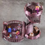 Dés et jeux avec escalier antique