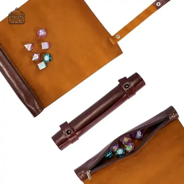 Trousse à dés pratique et fonctionnelle