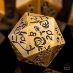 D20 métallique rose vampire