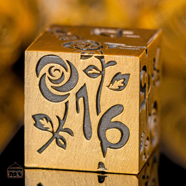 D20 rose avec motif vampire